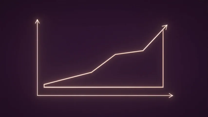 A gently rising progress curve